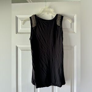 Simply Vera Vera Wang Black Embellished Tank Top in size Medium